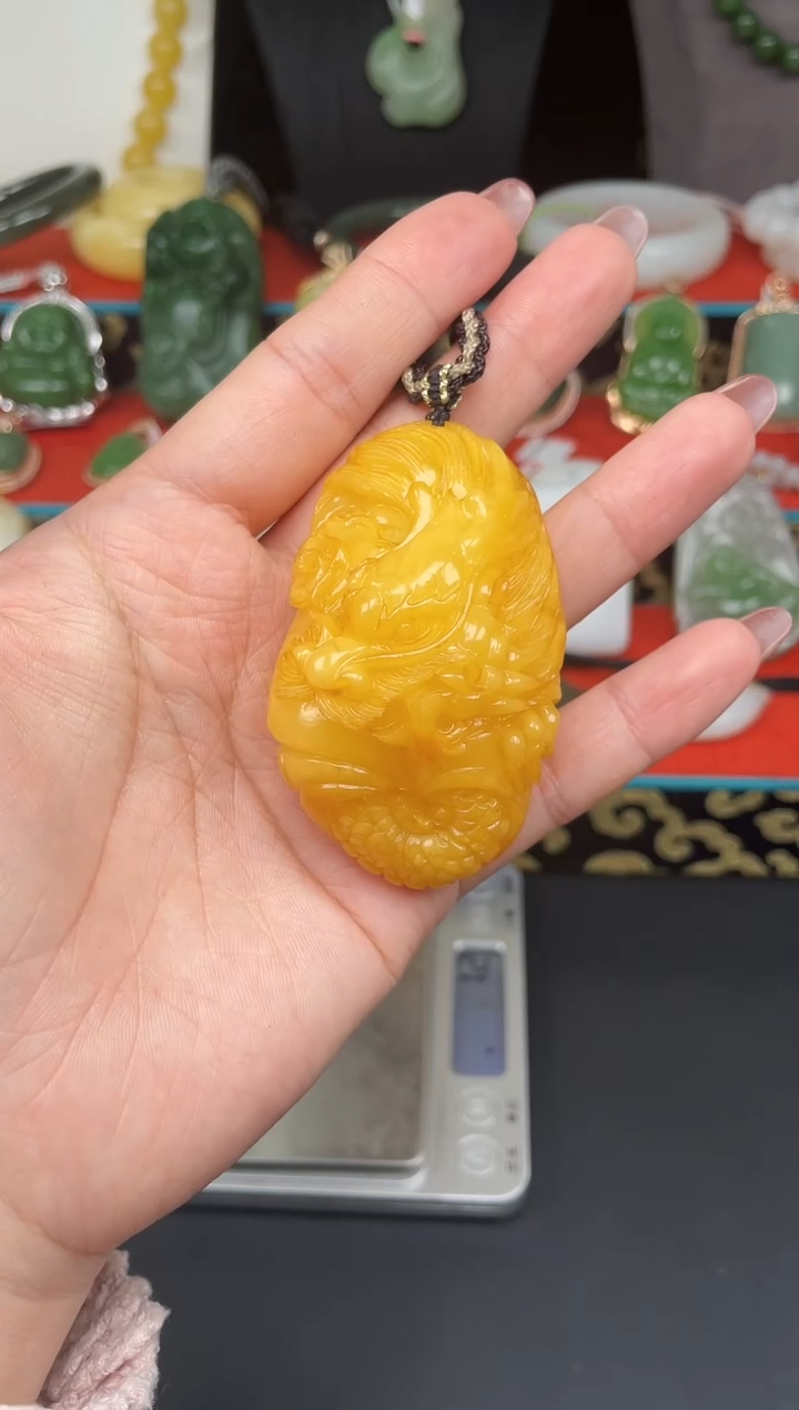 未镶嵌颈饰蜜蜡吊坠sm34
