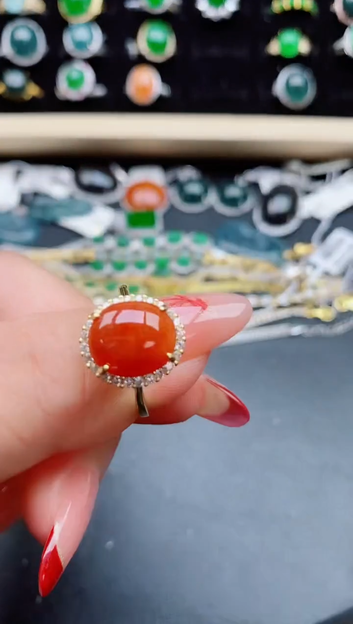 【闪购商品】翡翠戒指银S925镶嵌321321