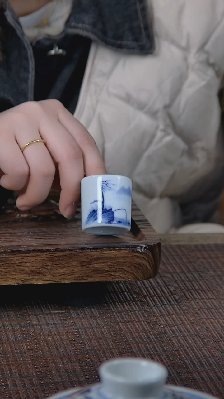 【闪购商品】折葵非器手工手绘钓鱼盖置