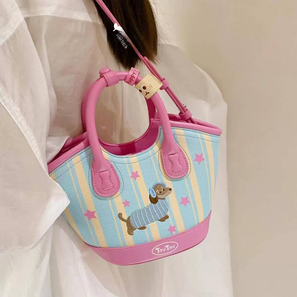 女士包包手提双肩斜挎单肩托特网红百搭风格包包休闲轻奢时尚潮流