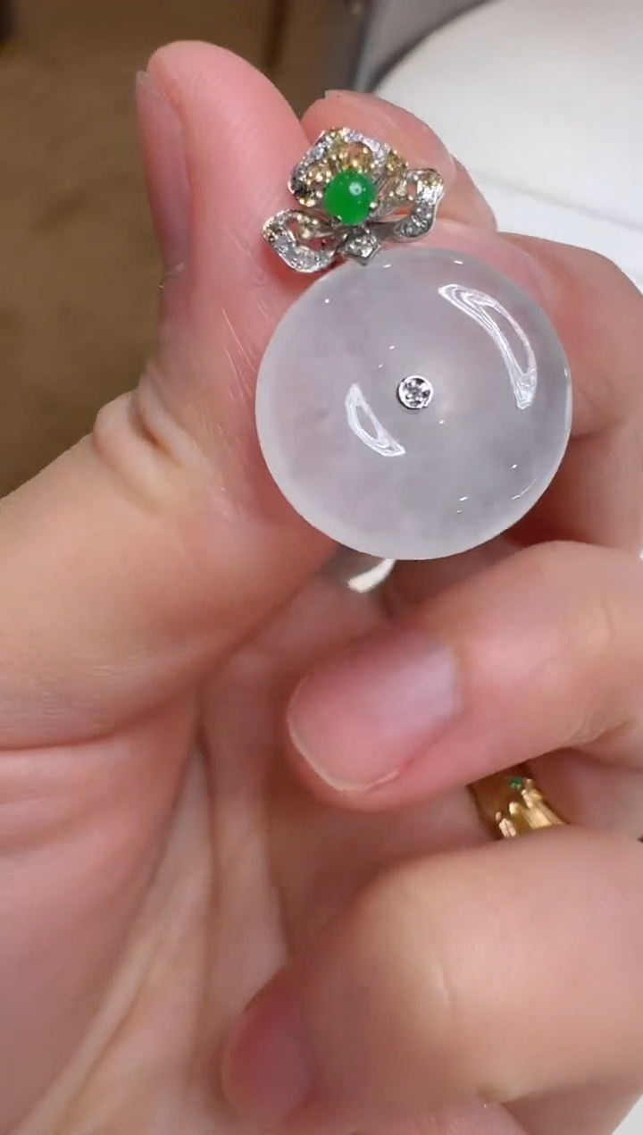 【闪购商品】翡翠吊坠(不含链)18K金镶嵌多样性团购发一件