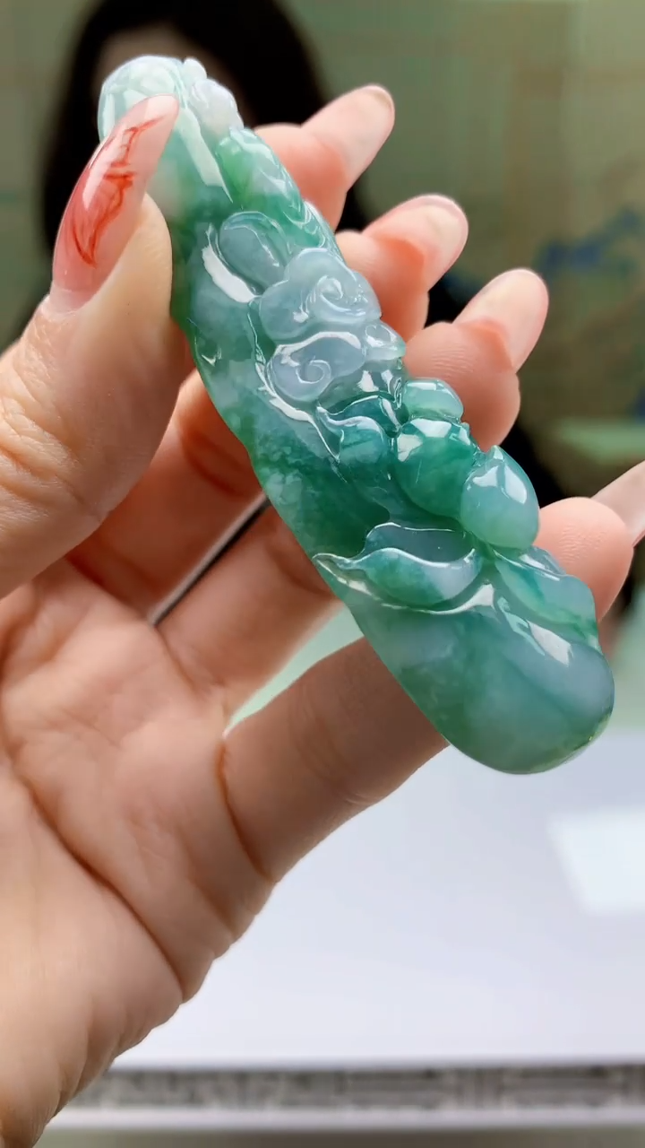 【闪购商品】定制翡翠未镶嵌4829ty-毛货挂件22