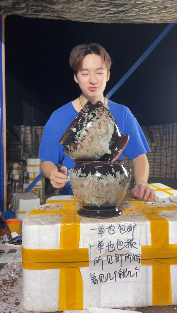 紫砂花盆紫砂花盆宜兴紫砂粗陶花盆15*16