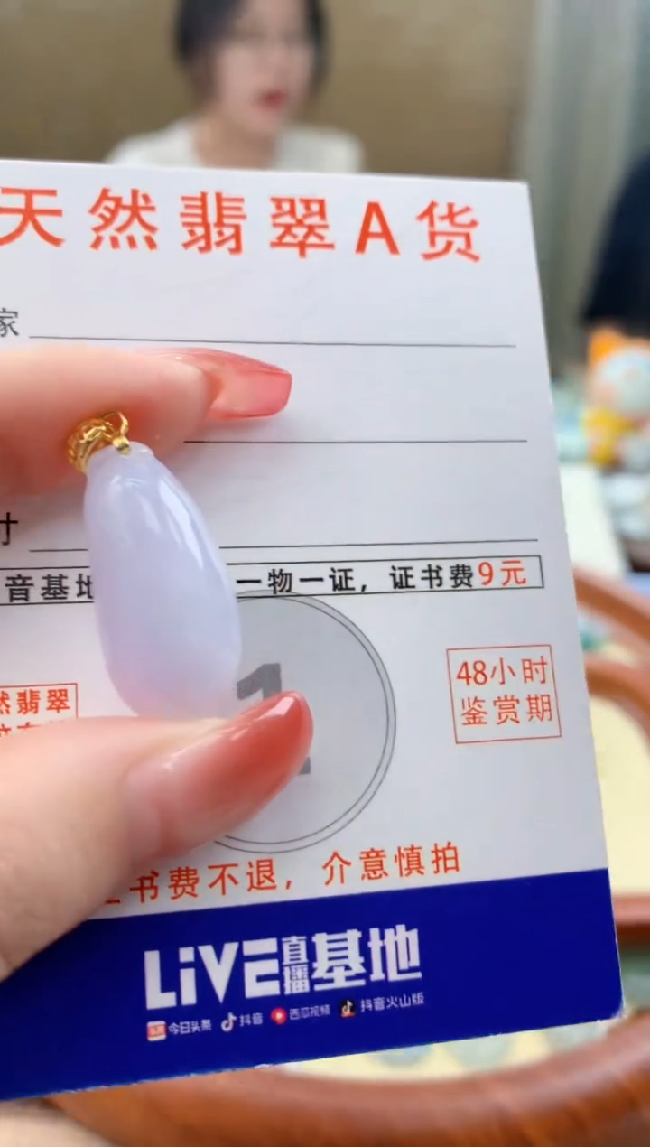 颈饰未镶嵌翡翠天然A货翡翠挂件