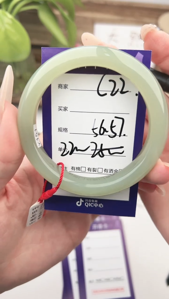 未镶嵌手镯和田玉微色差C22