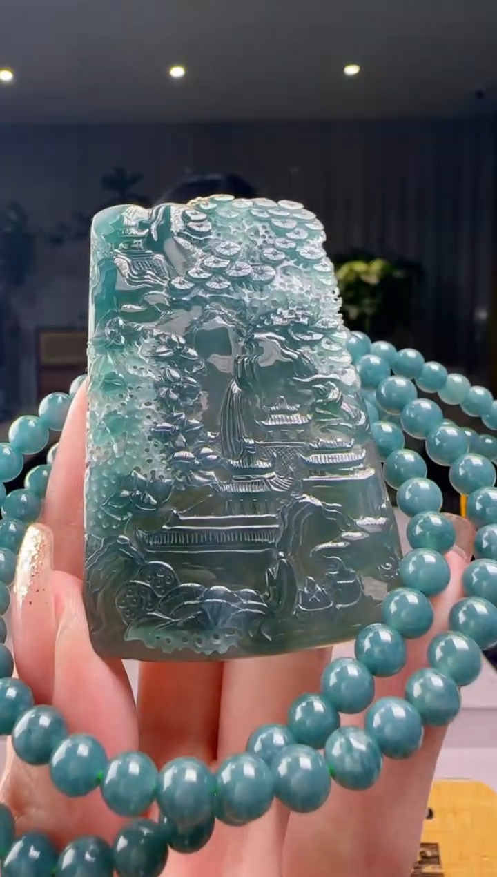 翡翠未镶嵌吊坠(赠链)CC@@960Q3J17650H