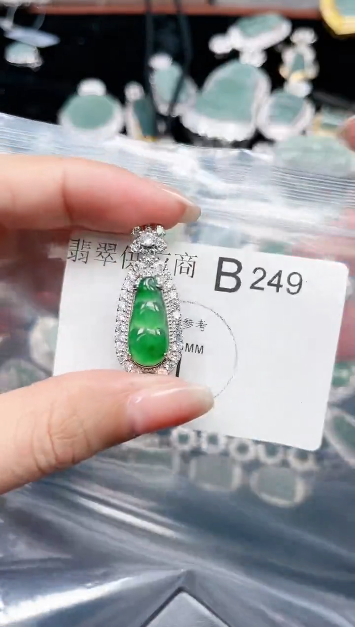 【闪购商品】翡翠颈饰未镶嵌赠皮绳249