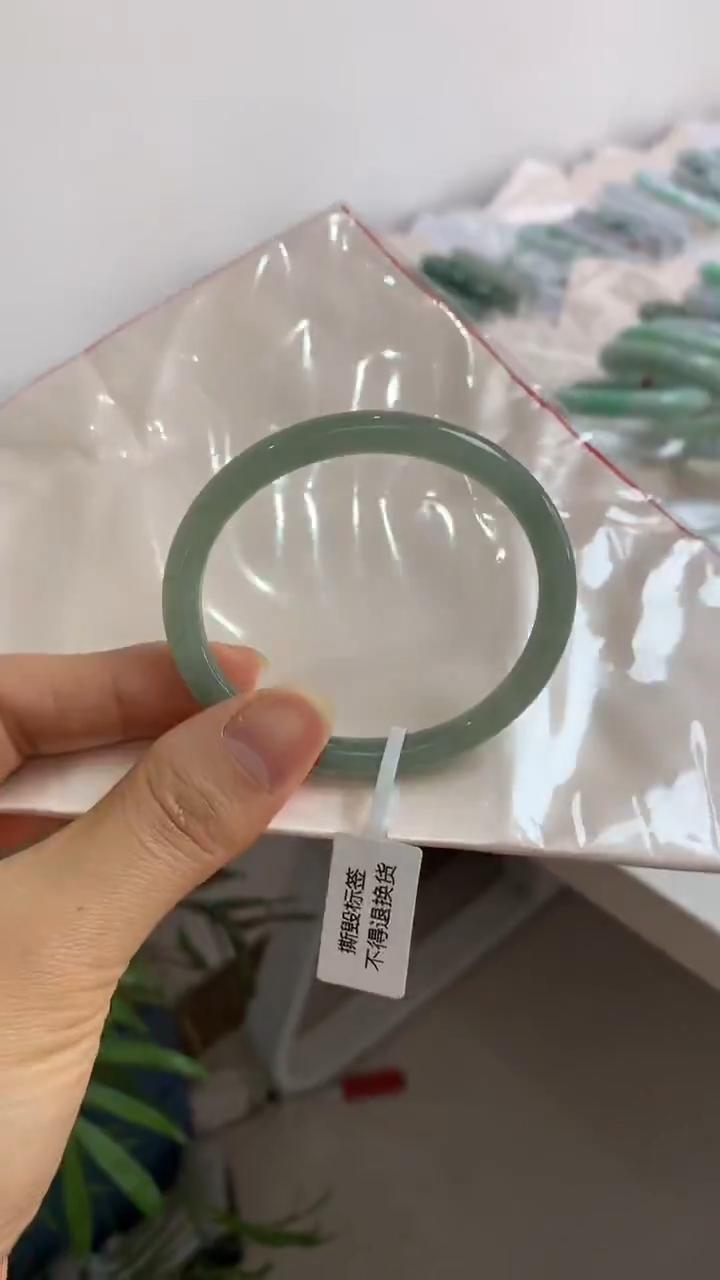 未镶嵌手镯翡翠56.6贵妃圆