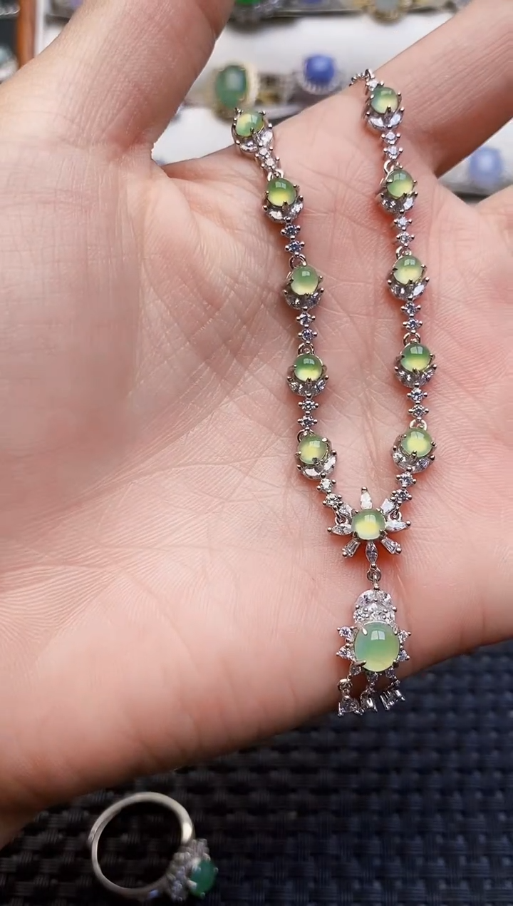 银S925镶嵌戒指翡翠3226