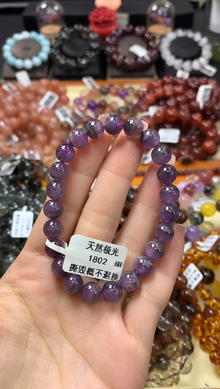 未镶嵌手串水晶8*