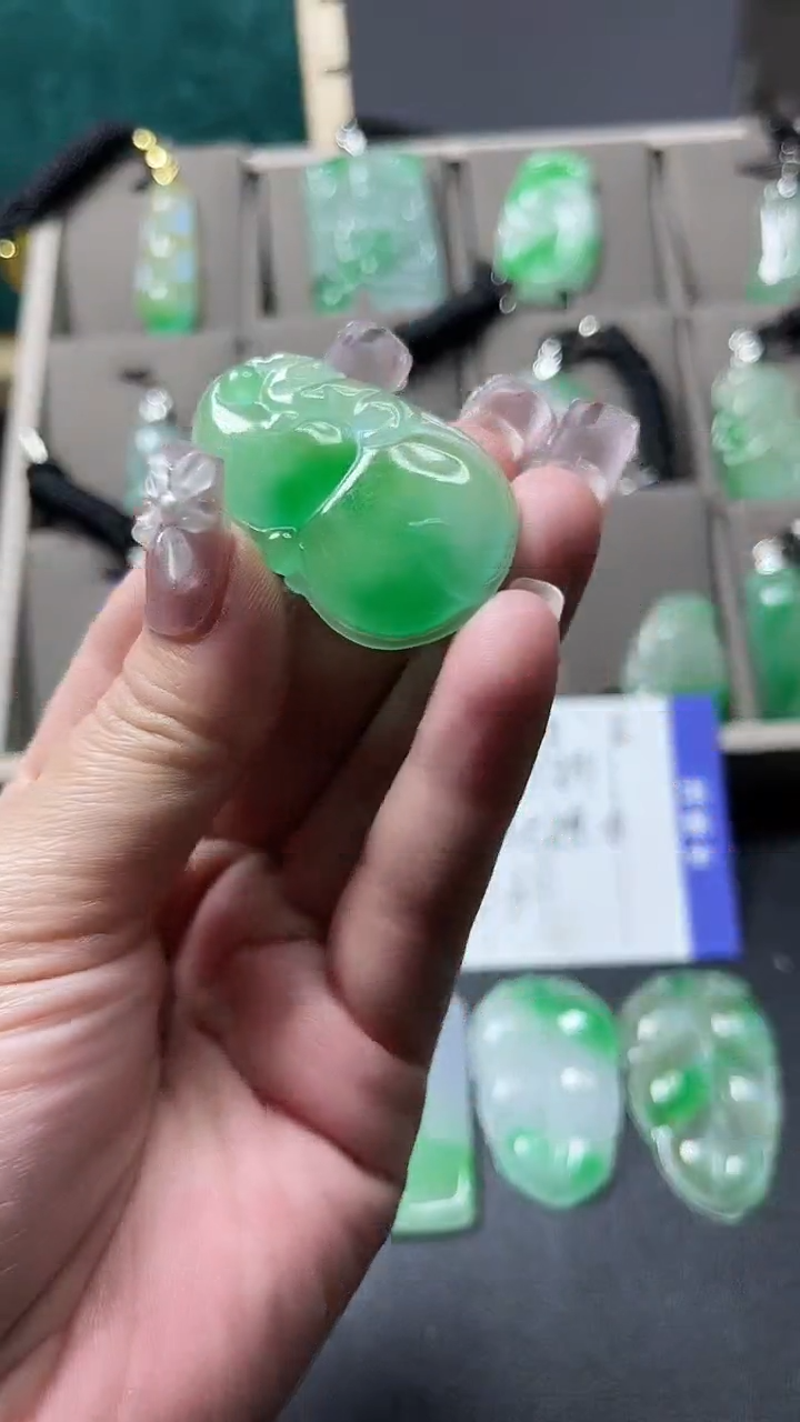 颈饰未镶嵌翡翠  所见即所得 一图一物