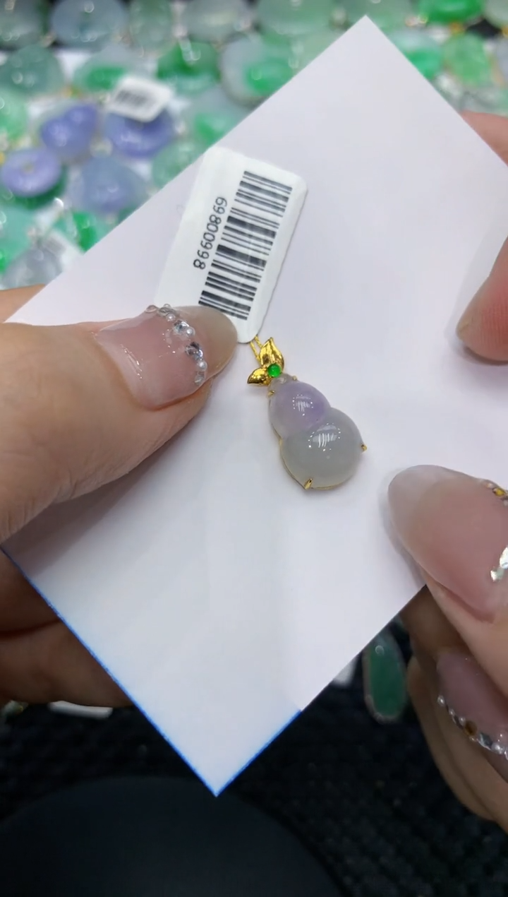 【闪购商品】翡翠颈饰18K金镶嵌222222222