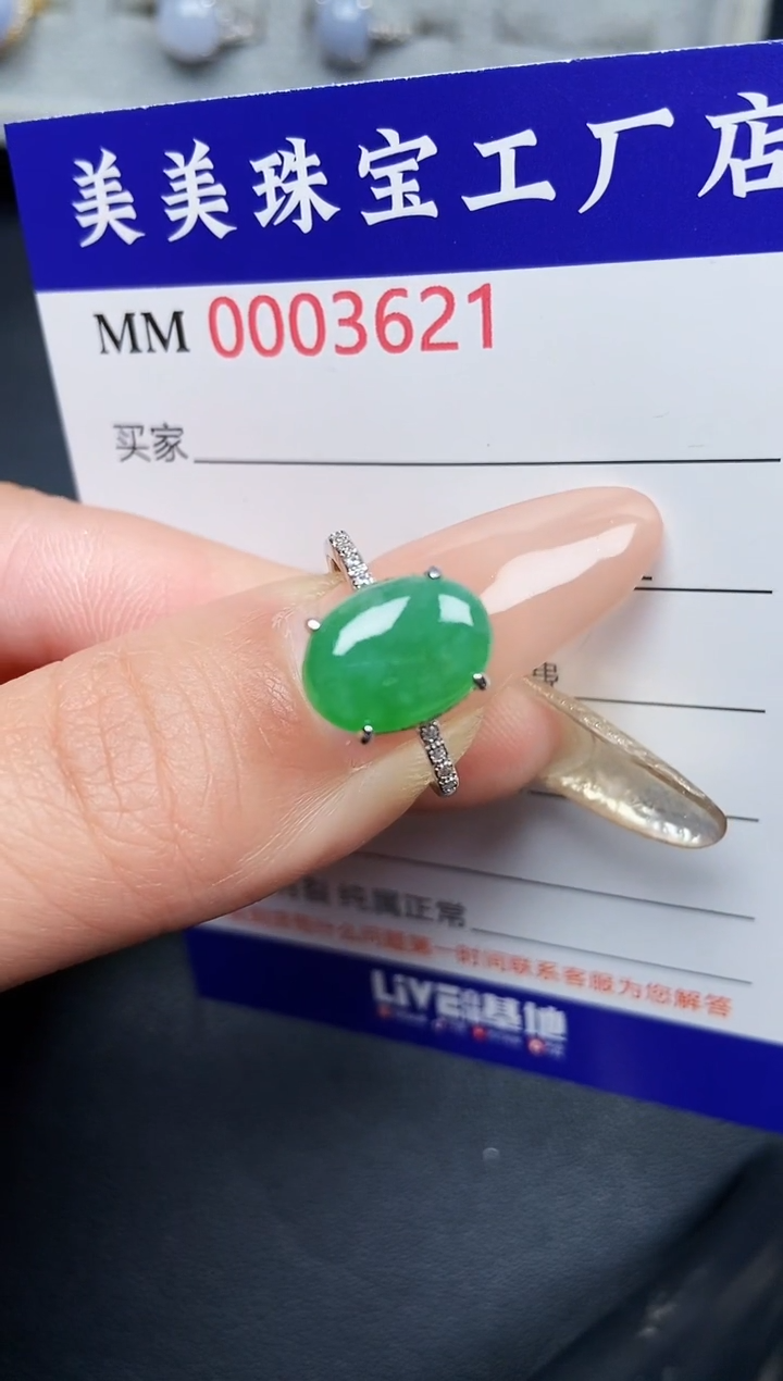 【闪购商品】翡翠颈饰银S925镶嵌3621