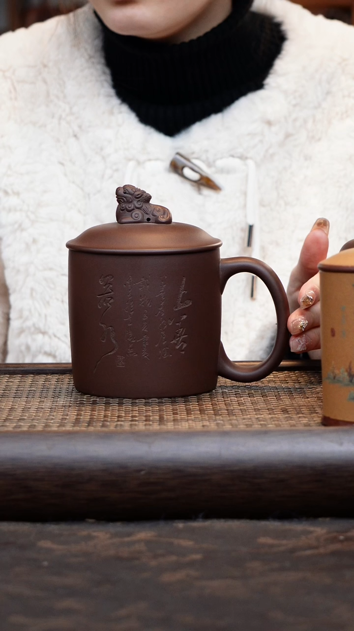 【闪购商品】紫砂茶杯上善如水