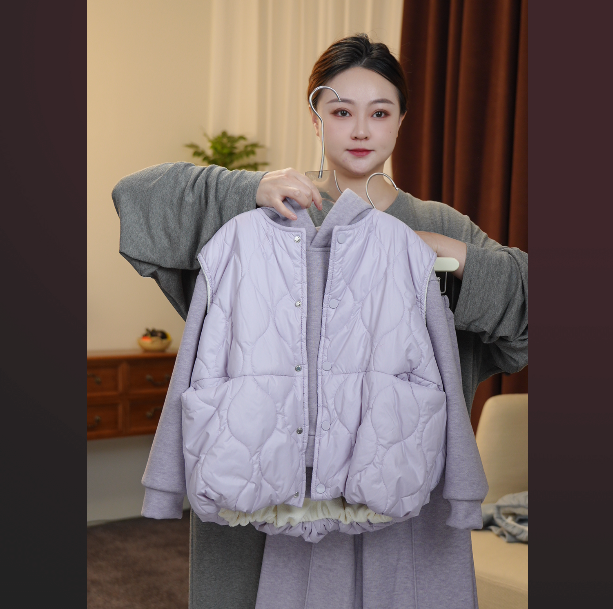秋季新款女童中大童外套棉袄三件套女宝保暖加厚8803