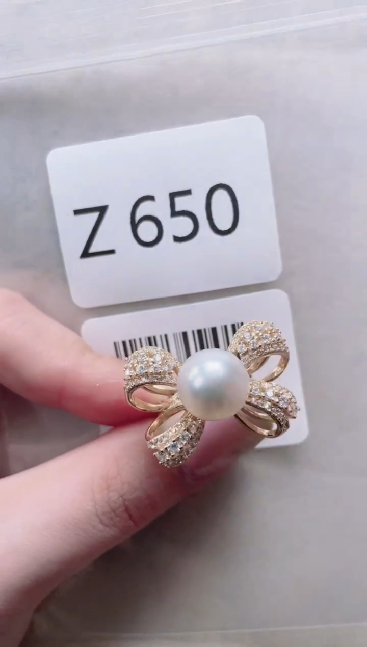 【闪购商品】海水珍珠戒指银S925镶嵌Z650