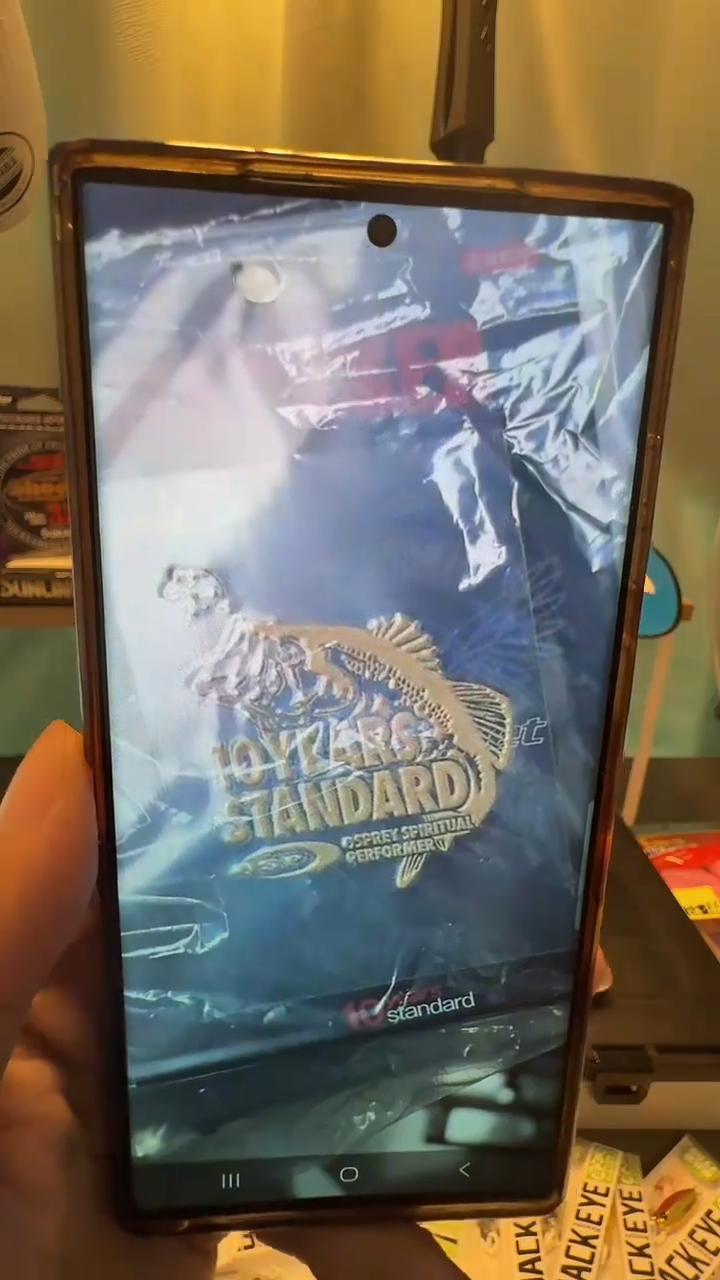 O.S.P 10周年 3D金属 黑鲈贴纸 1张