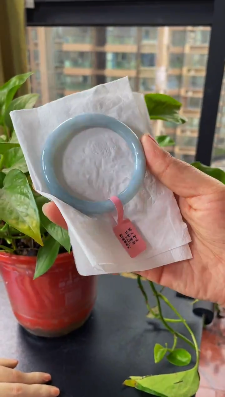 【闪购商品】翡翠手镯未镶嵌圈口56.5手镯22