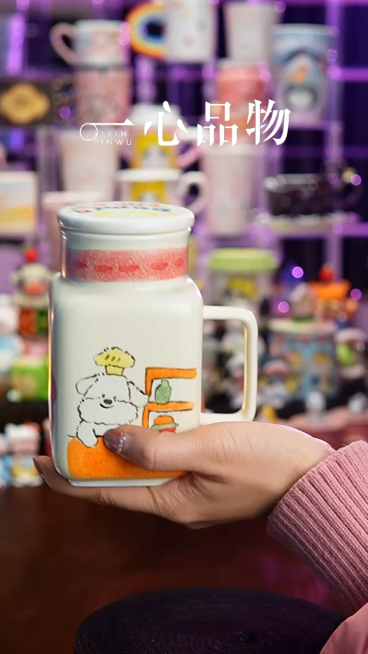 杯子瓷S90景德镇手工手绘杯子摆件