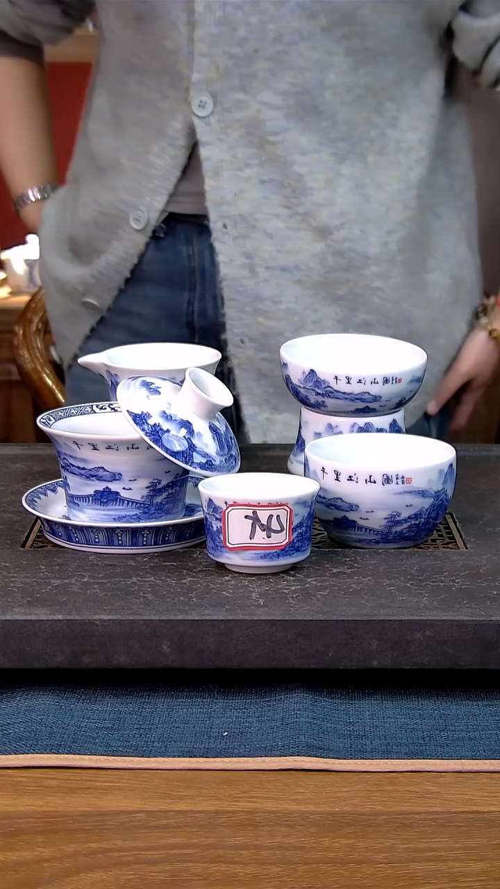 简装家用款8件套 白瓷陶瓷茶具