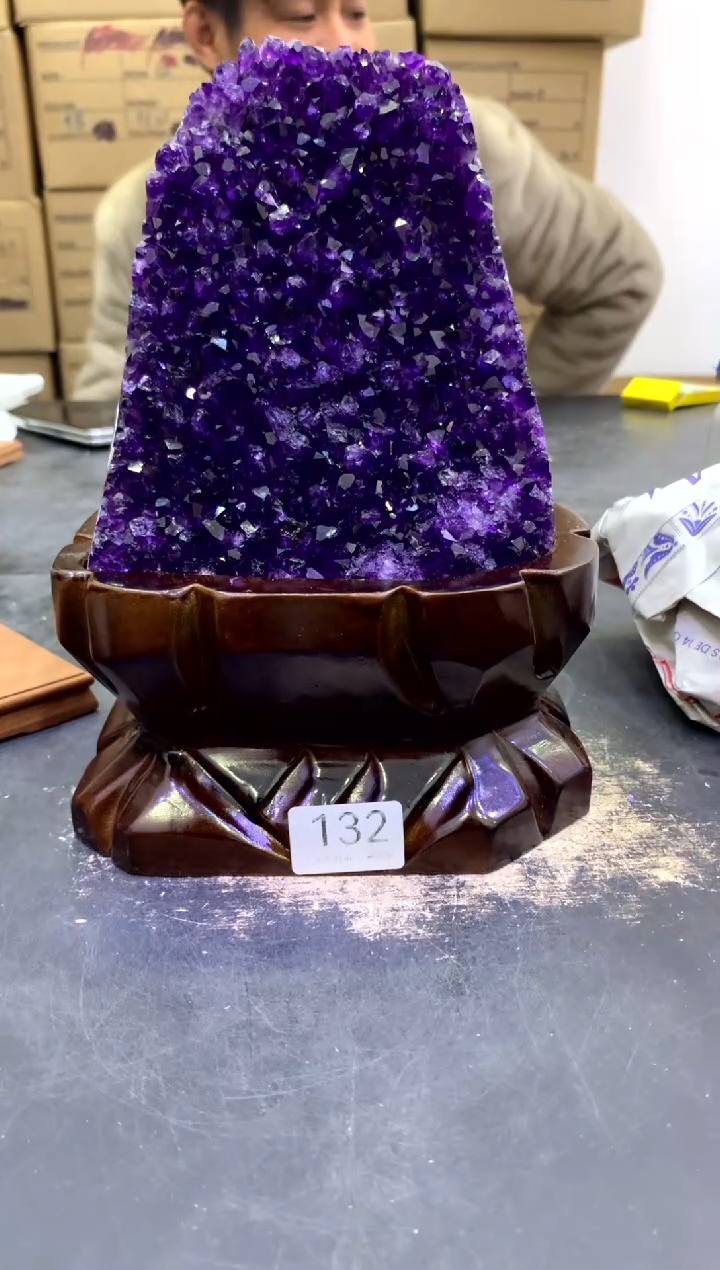 【闪购商品】紫晶摆件未镶嵌天然紫水晶摆件132