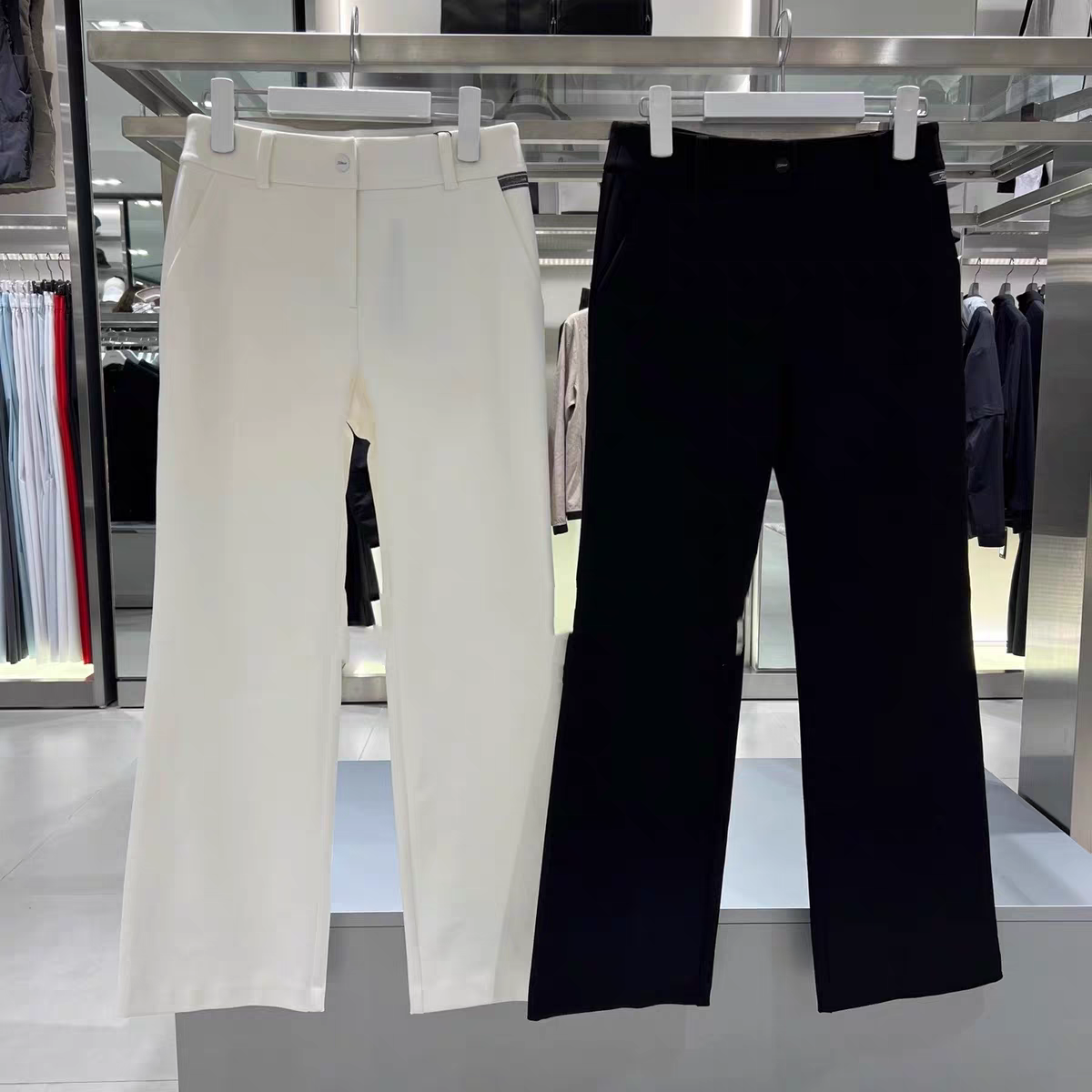 25年冬季新款/TIT家女士高尔夫加绒微喇长裤/立体剪裁显瘦显高