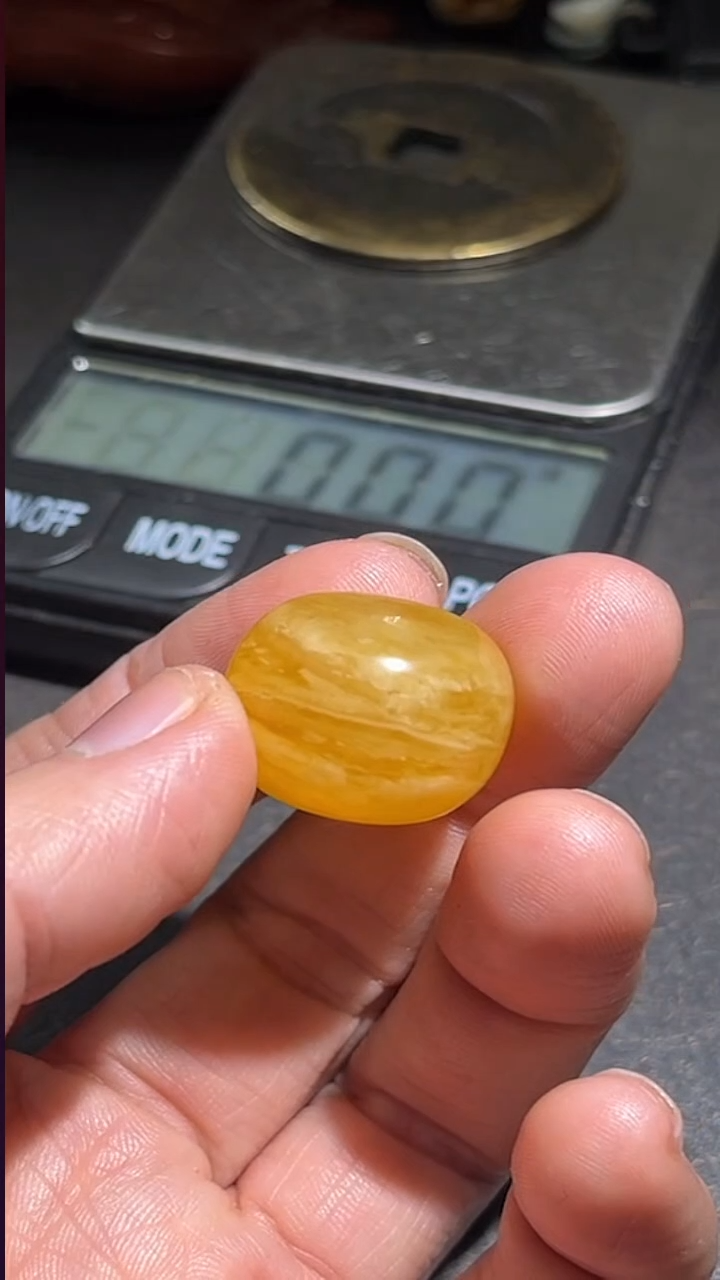 蜜蜡颈饰未镶嵌pz1201-189约21mm