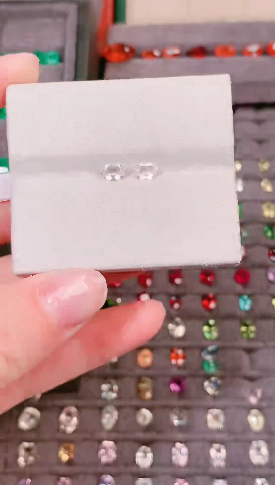 绿柱石（摩根石）裸石2p 一对天然摩根0.71ct