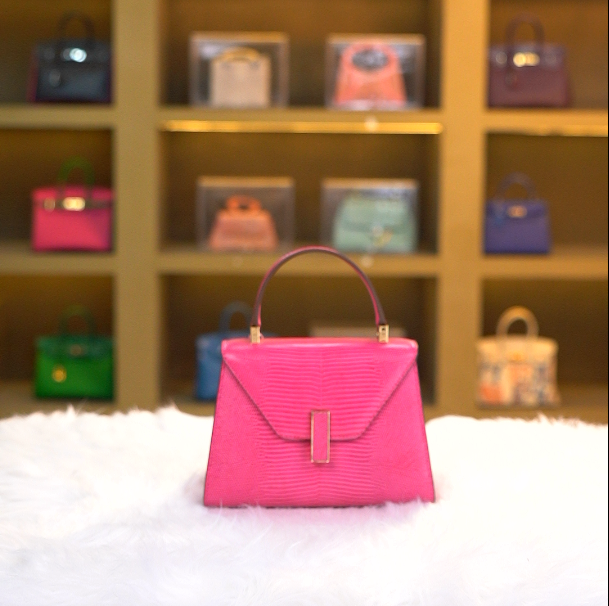 【尺寸：20*10*15】SISI原创设计高定真皮女包时尚百搭T179 玫瑰红