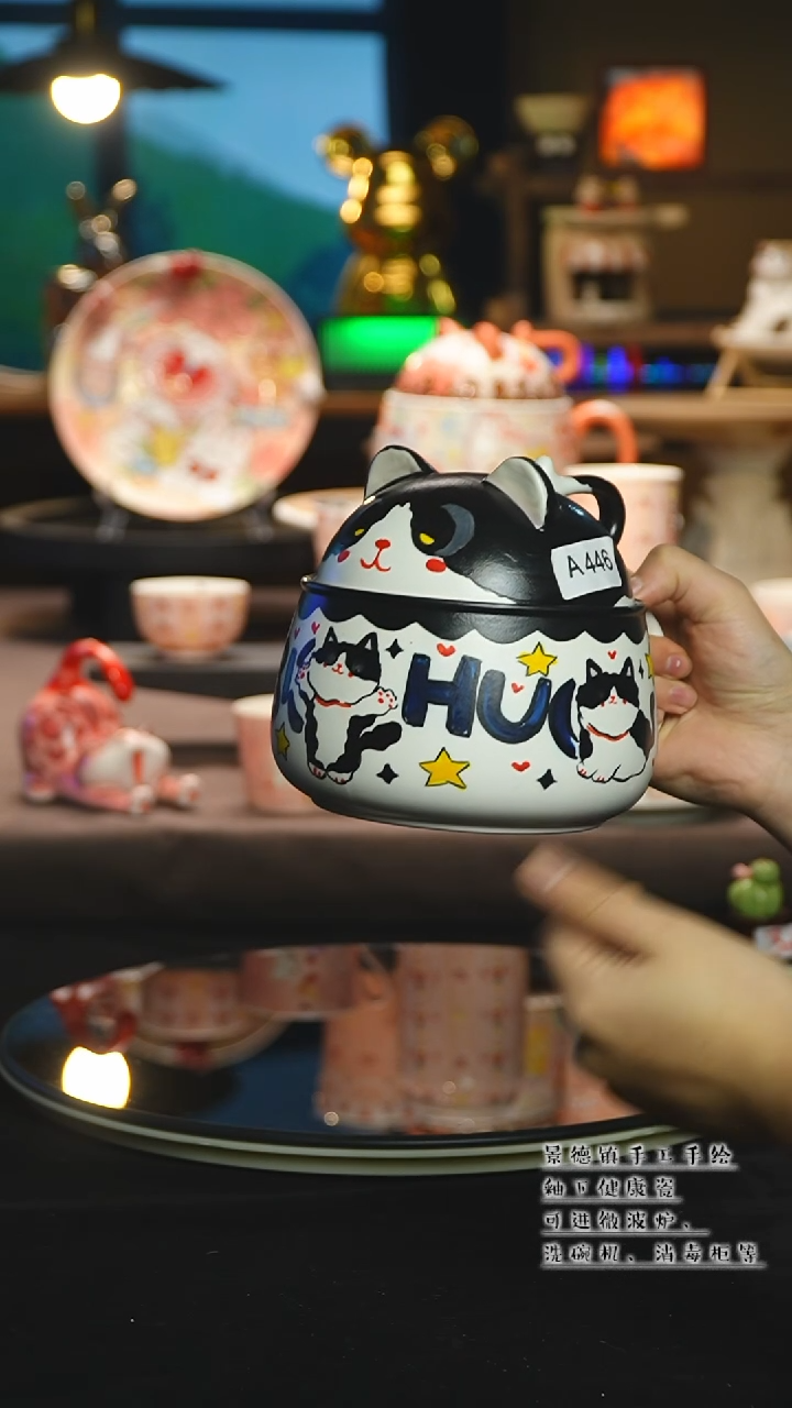 【闪购商品】杯陶瓷景德镇高温釉下彩&A446