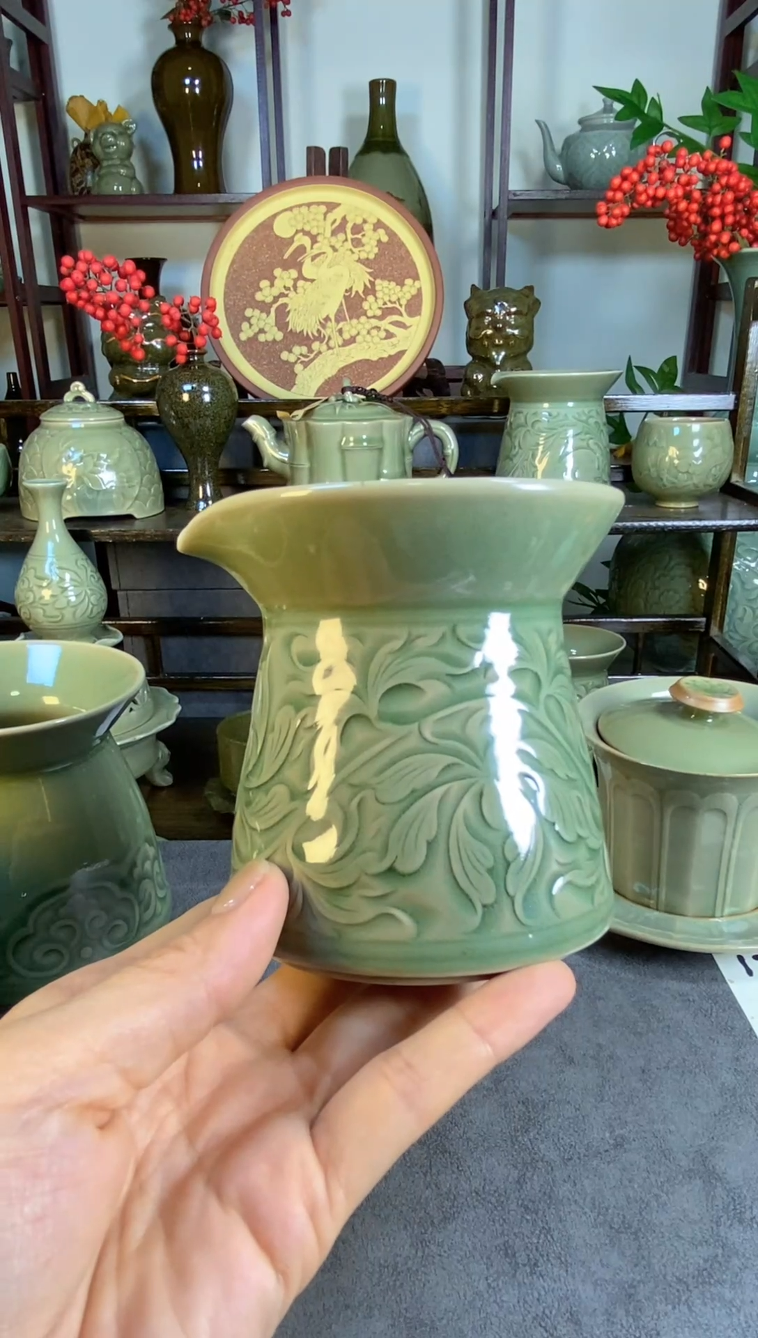 全手工西番莲公道杯1只