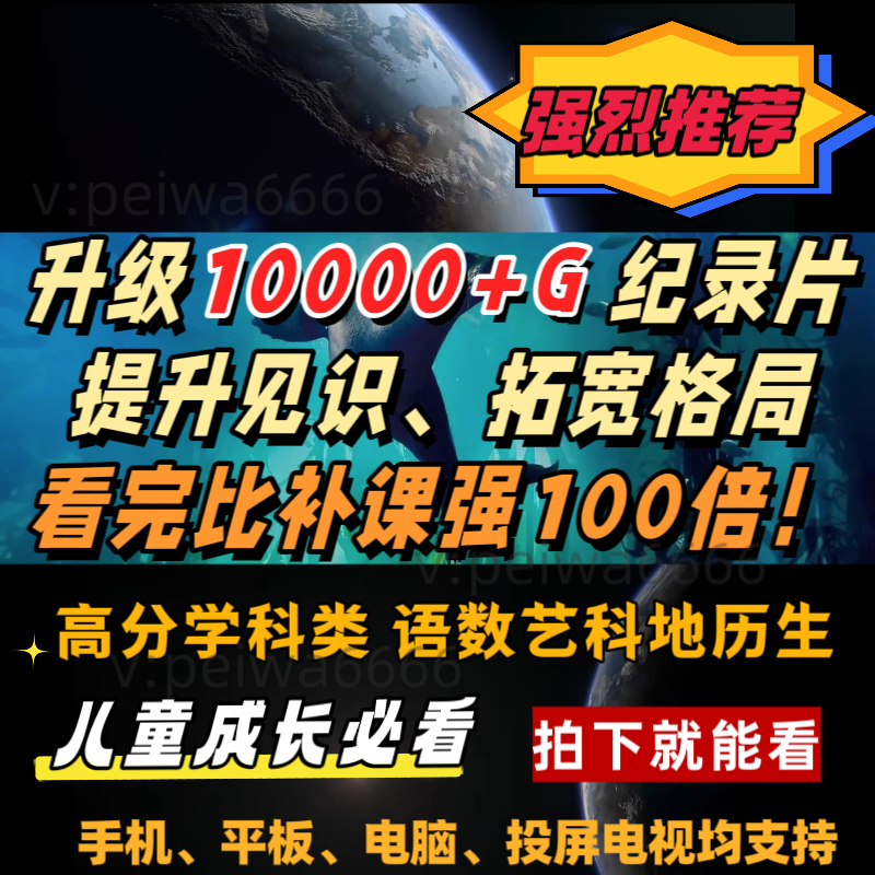 小初高推荐必看高分小初高小四门纪录片国学逻辑思维训练教具影视