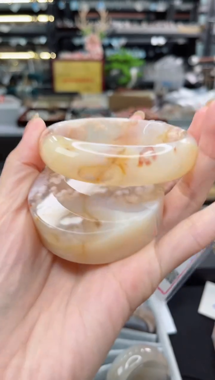 【闪购商品】石英质玉手镯未镶嵌60圈口（赠品镯心）3572469