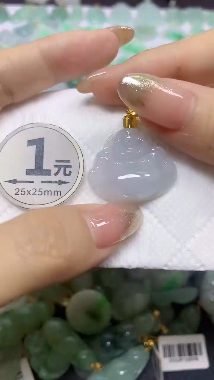 颈饰未镶嵌翡翠天然翡翠A货