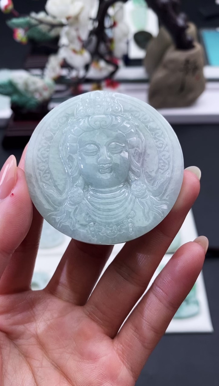 【闪购商品】翡翠颈饰未镶嵌天然缅甸A货翡翠