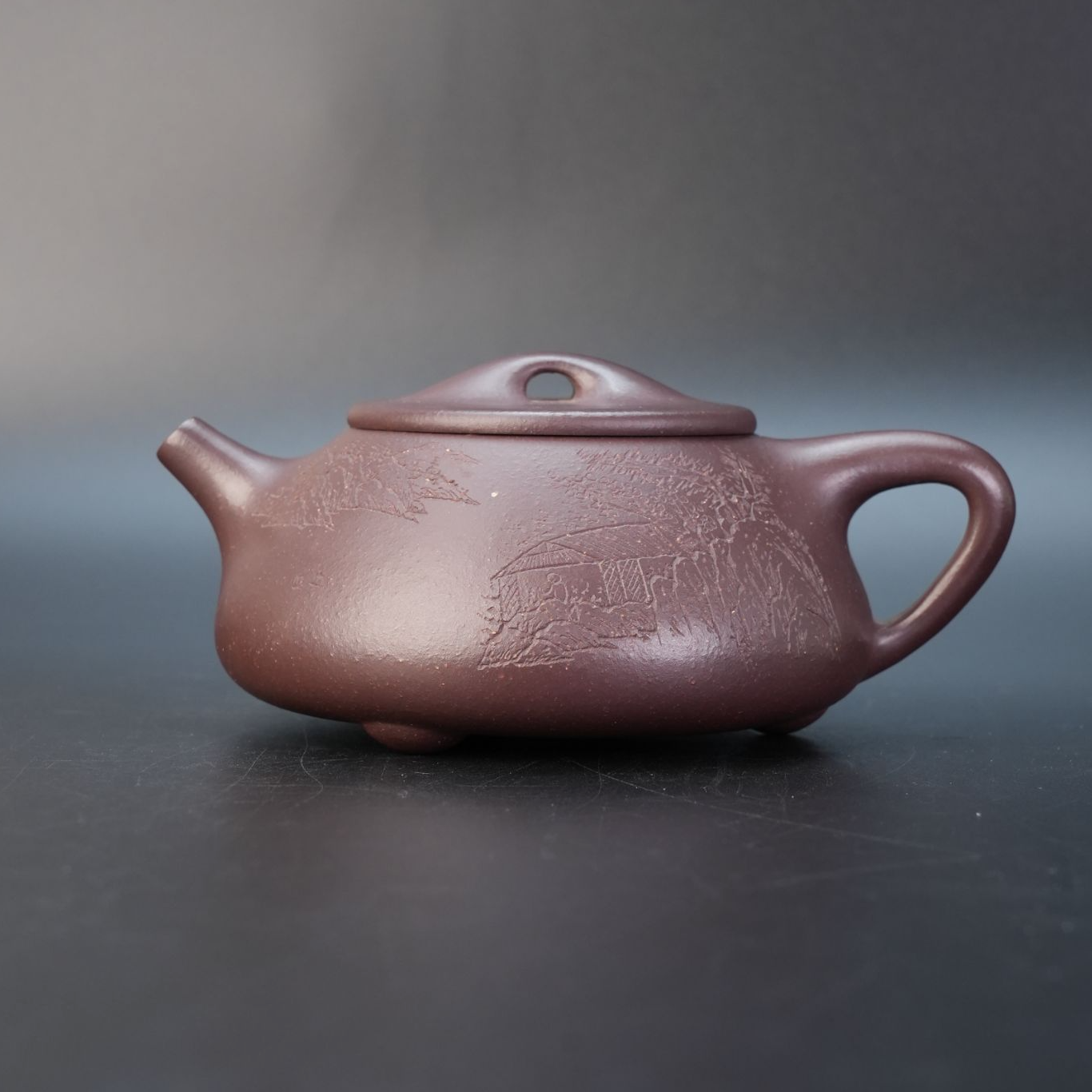 lot21953 1474 聂韬 紫泥景舟石瓢壶 300cc