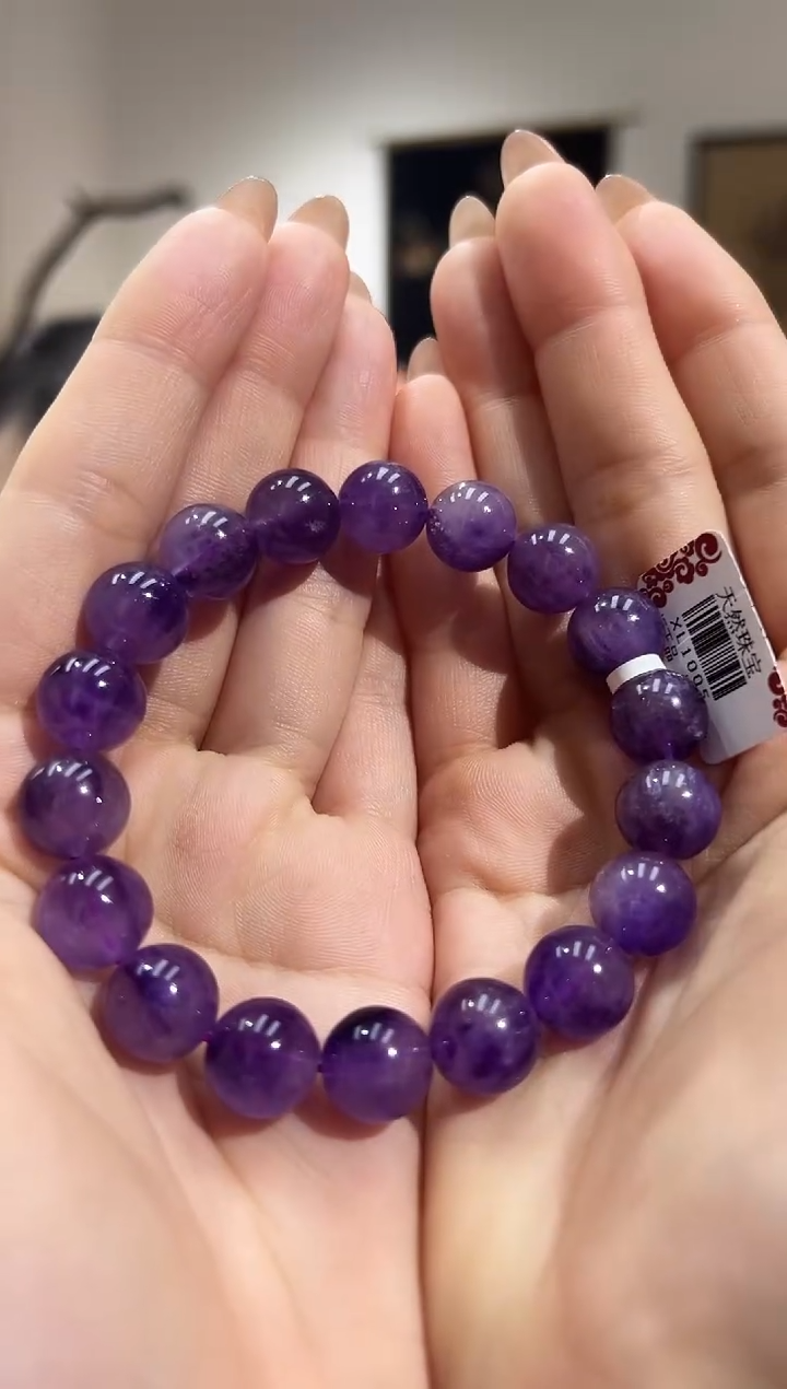 【闪购商品】水晶手串未镶嵌XL1005紫超七手链11+