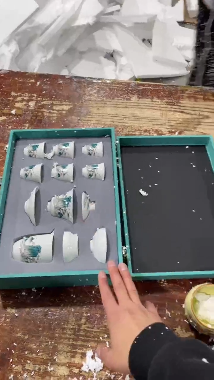 【闪购商品】瓷片黑马茶具甄选链接@@LS