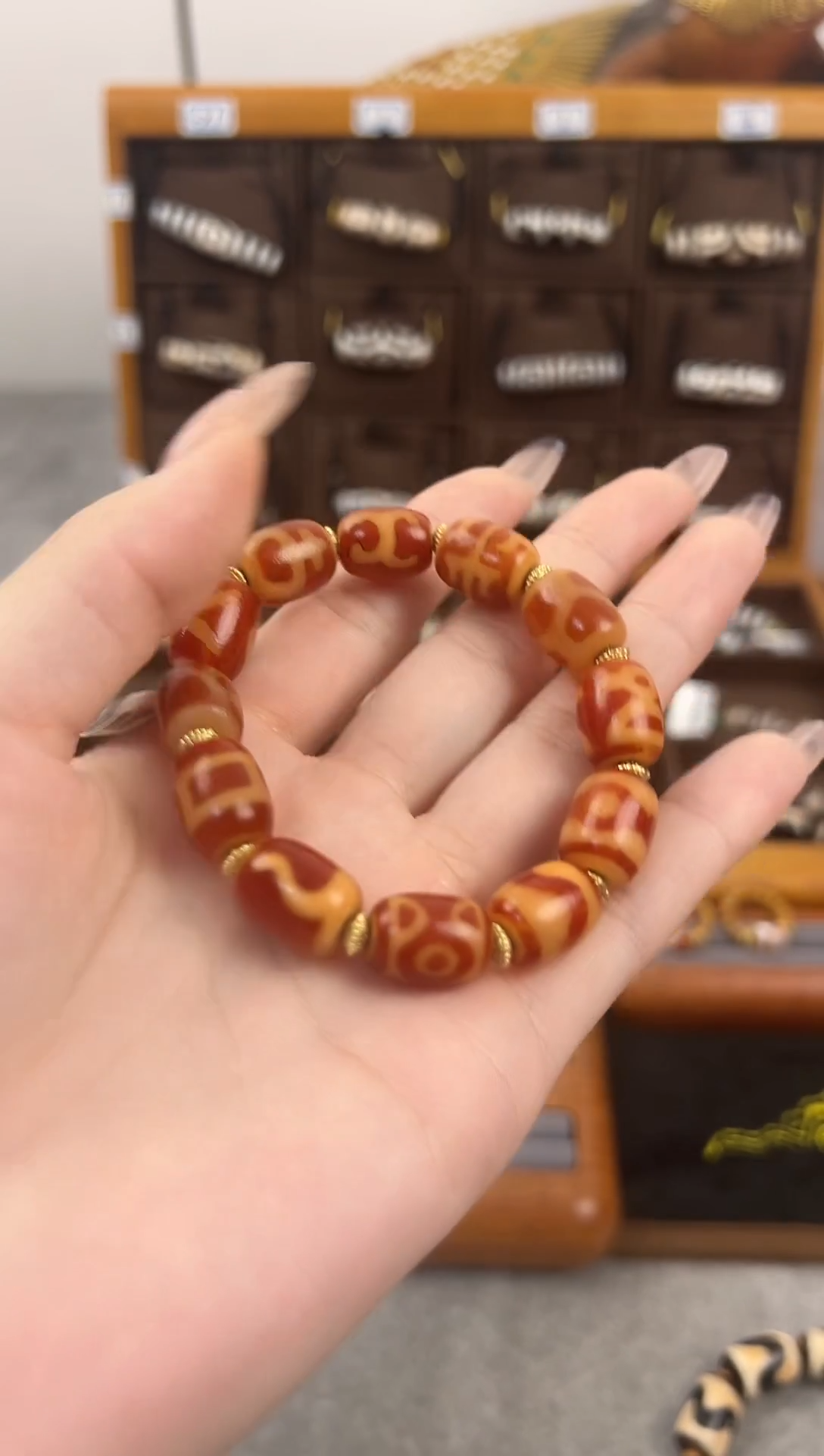 玛瑙/玉髓（覆膜）颈饰合金天*77.（微瑕）