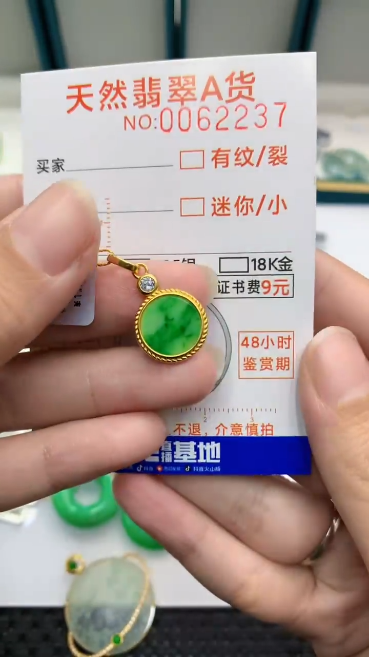 【闪购商品】翡翠颈饰银S925镶嵌            8