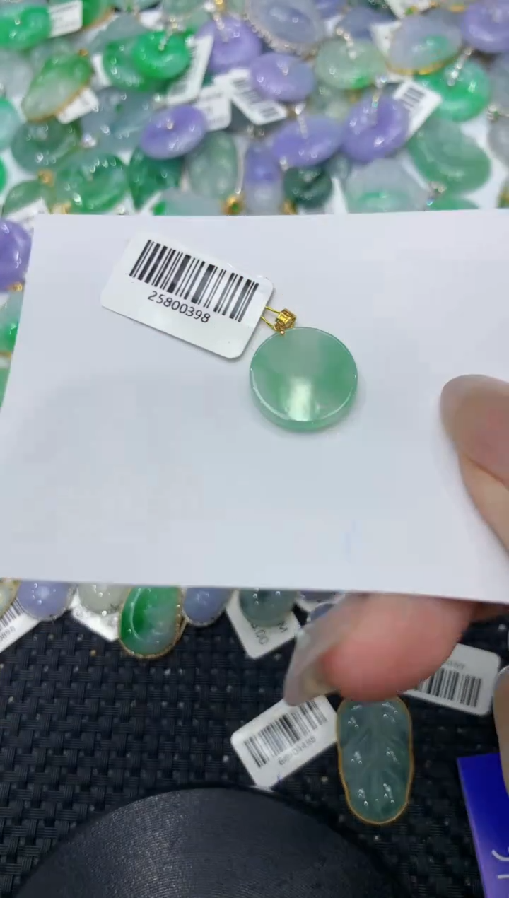 【闪购商品】翡翠颈饰18K金镶嵌222222222