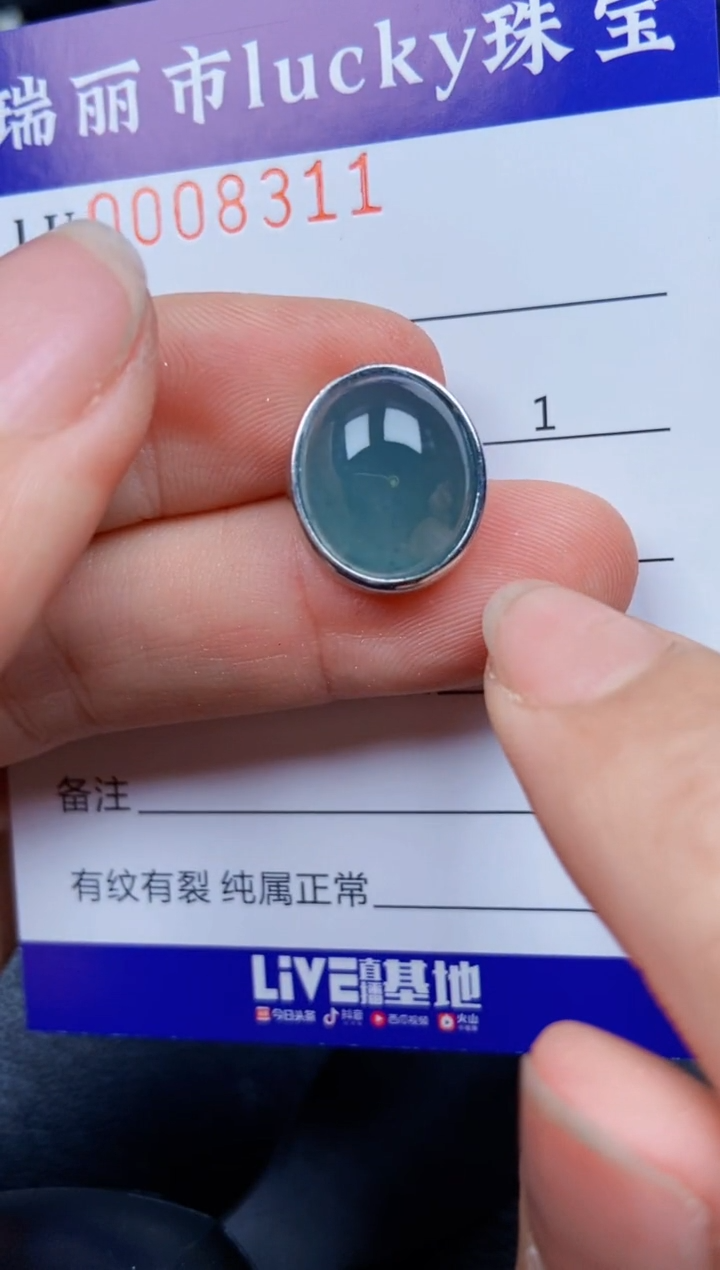 【闪购商品】翡翠颈饰银S925镶嵌8311