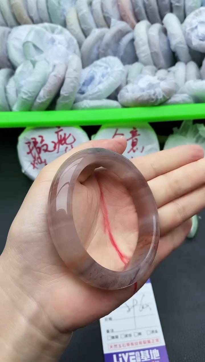 未镶嵌手镯石英质玉瑕疵78+59/60