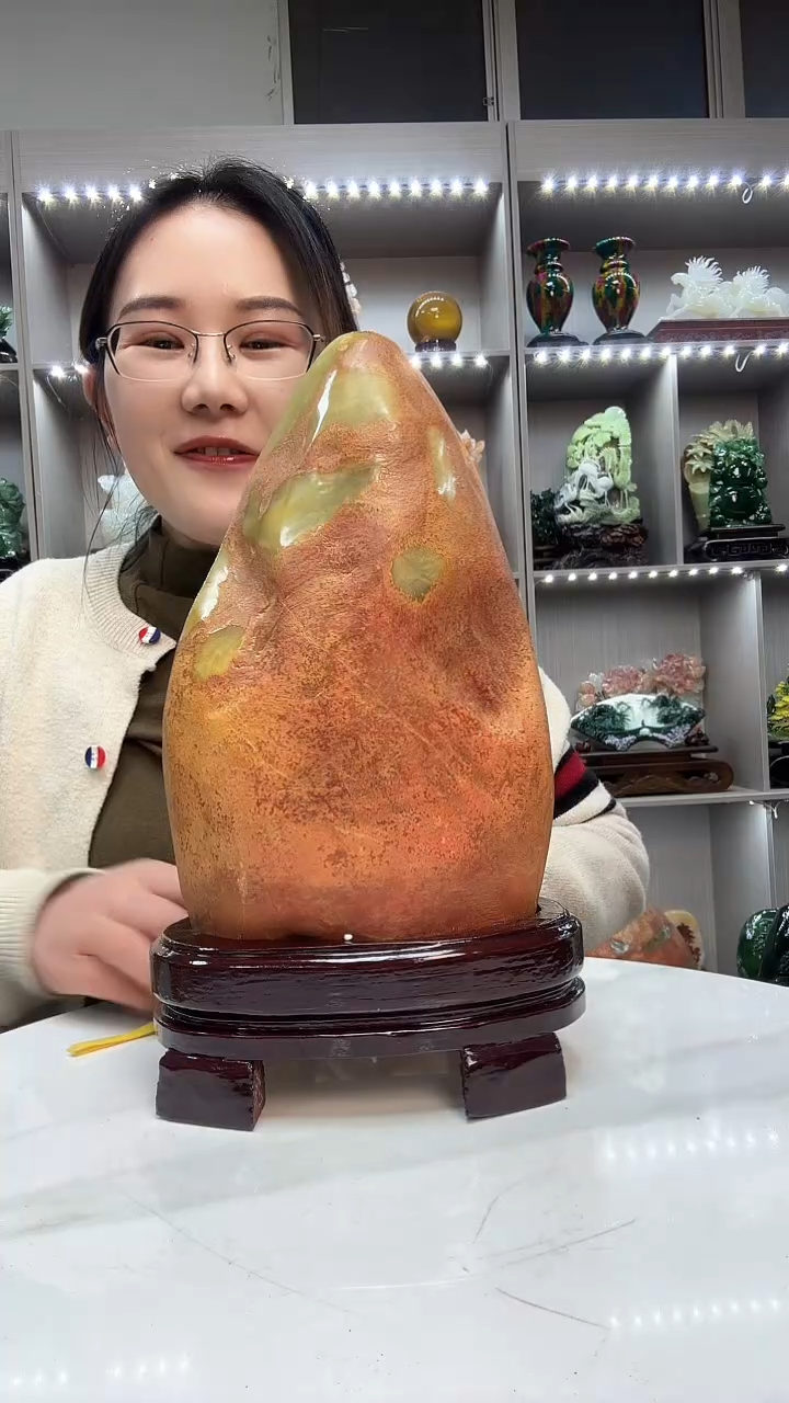 石材天然石材家居摆件办公室客厅玄关高档摆件