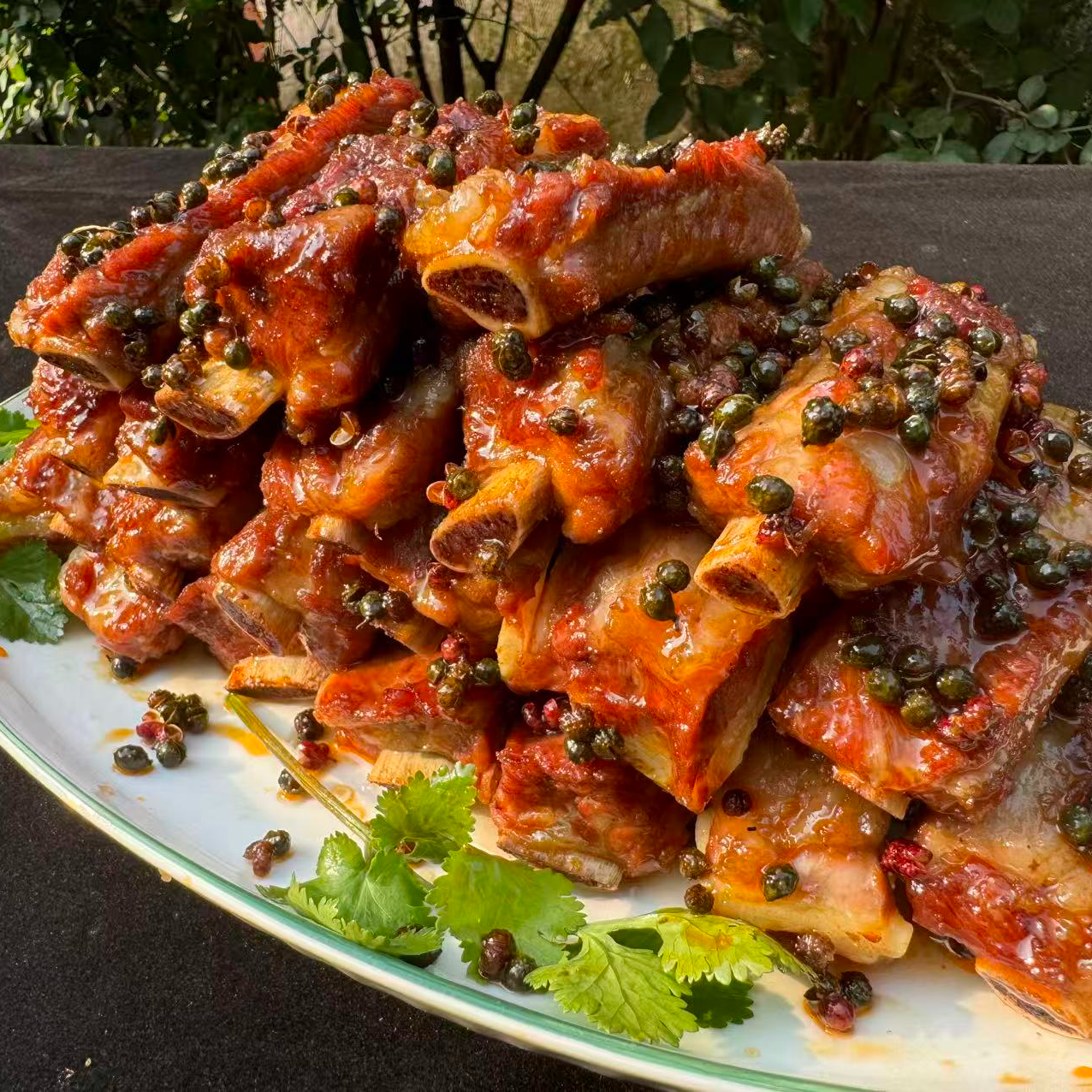 谢霸盐帮特色美食谢霸花椒排骨1kg