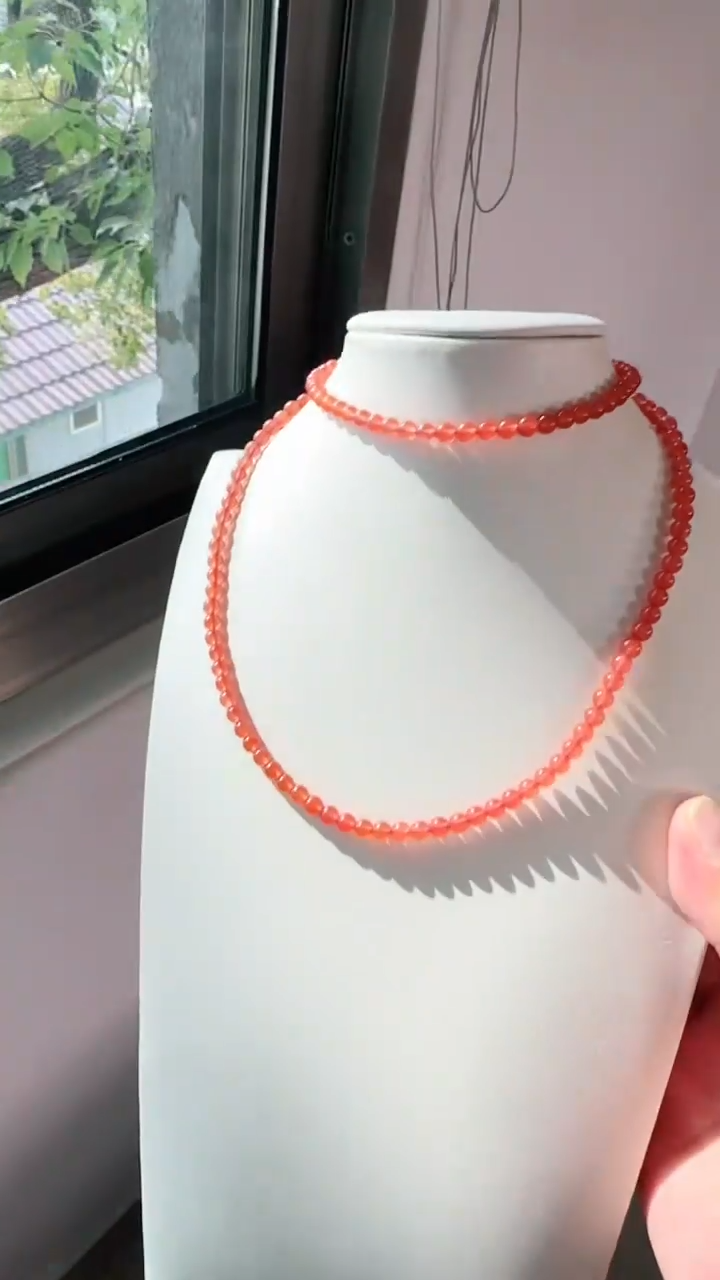 未镶嵌多样性发一件南红玛瑙5mm保山圆珠多圈 冰红