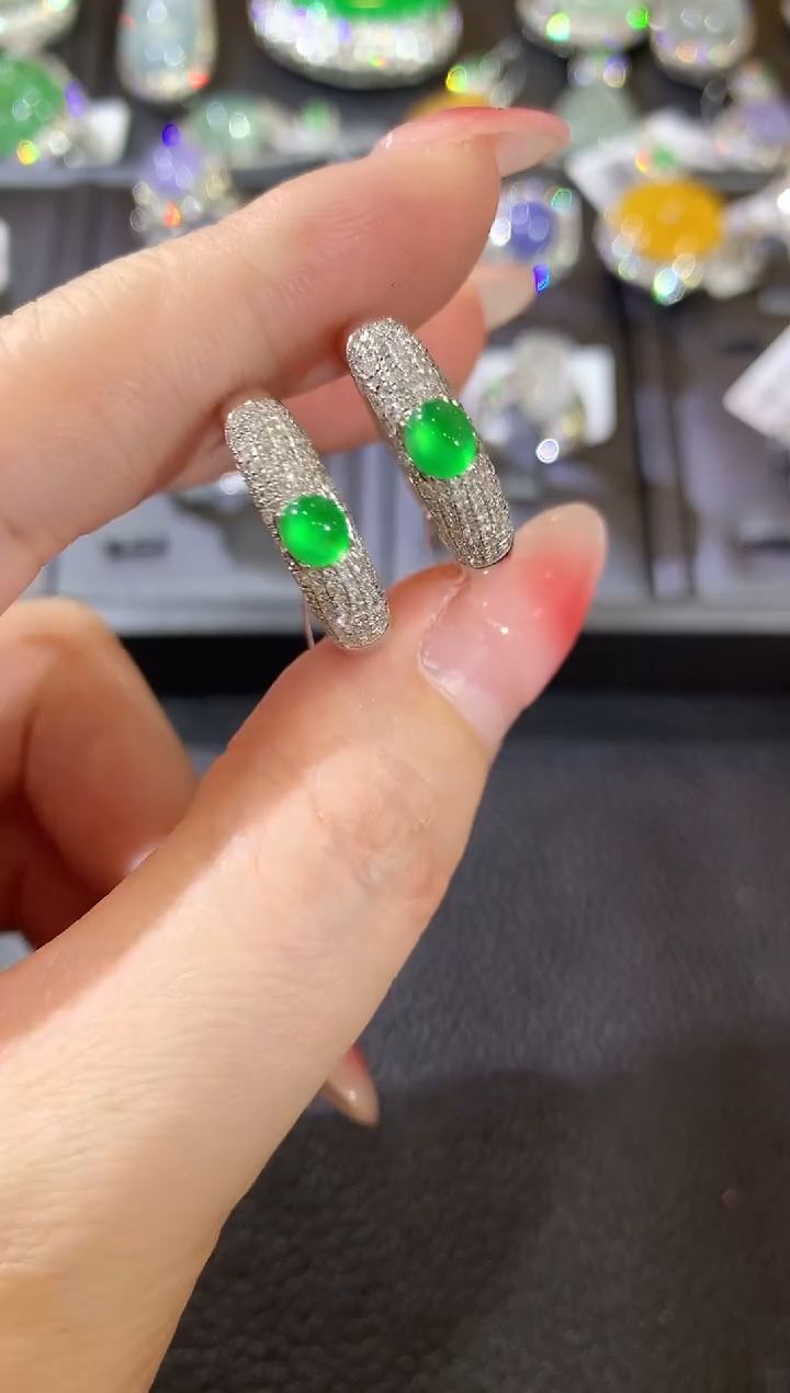 【闪购商品】翡翠戒指18K金镶嵌C97 多样性发货一件