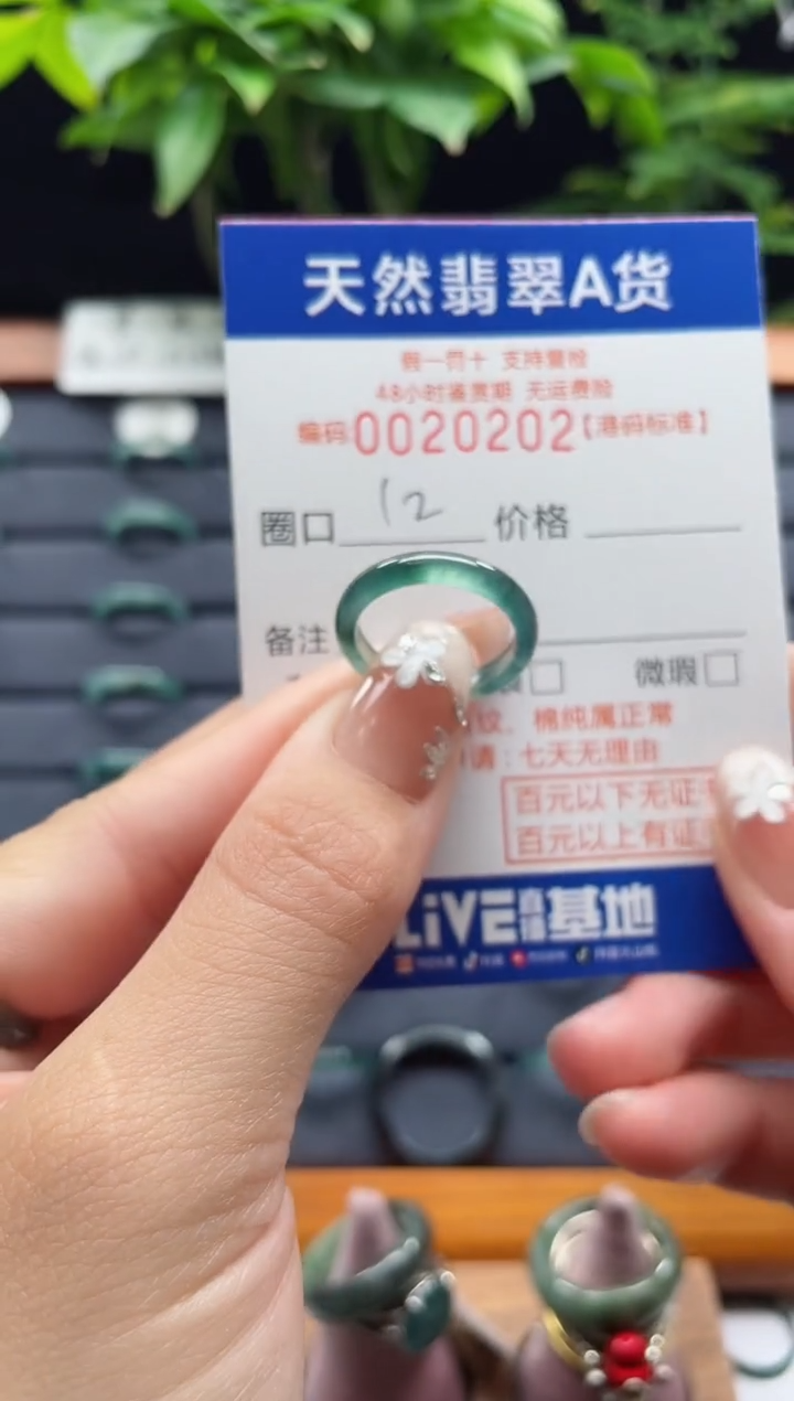 【闪购商品】翡翠未镶嵌戒指翡翠戒指0202