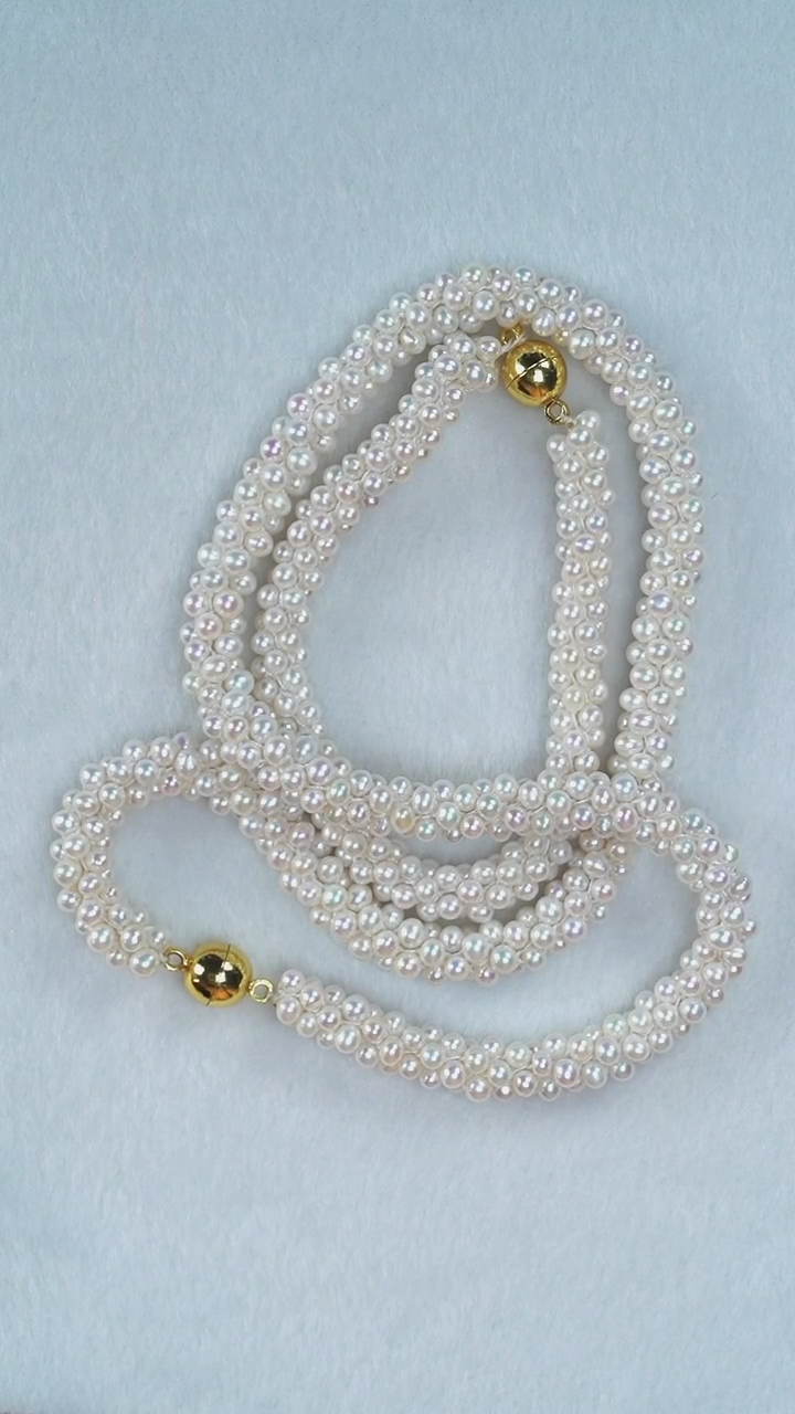 颈饰未镶嵌淡水珍珠珍珠项链手链一套