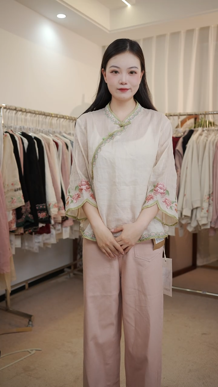 65861米色L麻印记